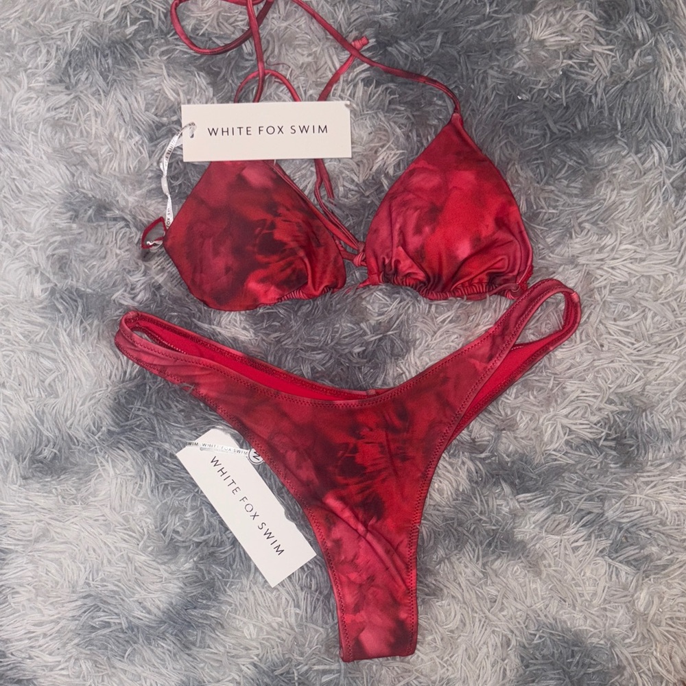 NWT White Fox Boutique Red Bikini